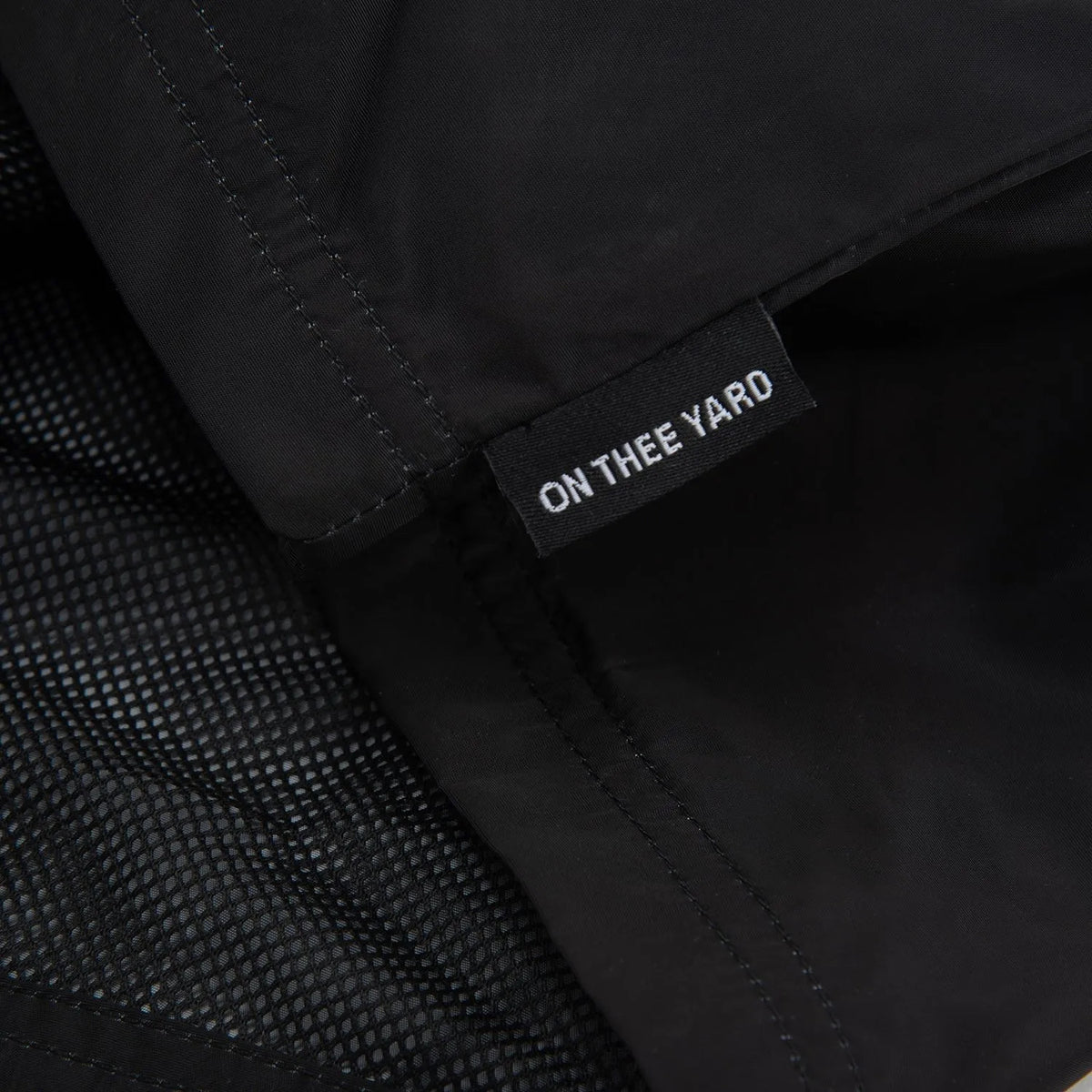 BLACK NYLON BC SIDE CREST/TIGER SHORTS