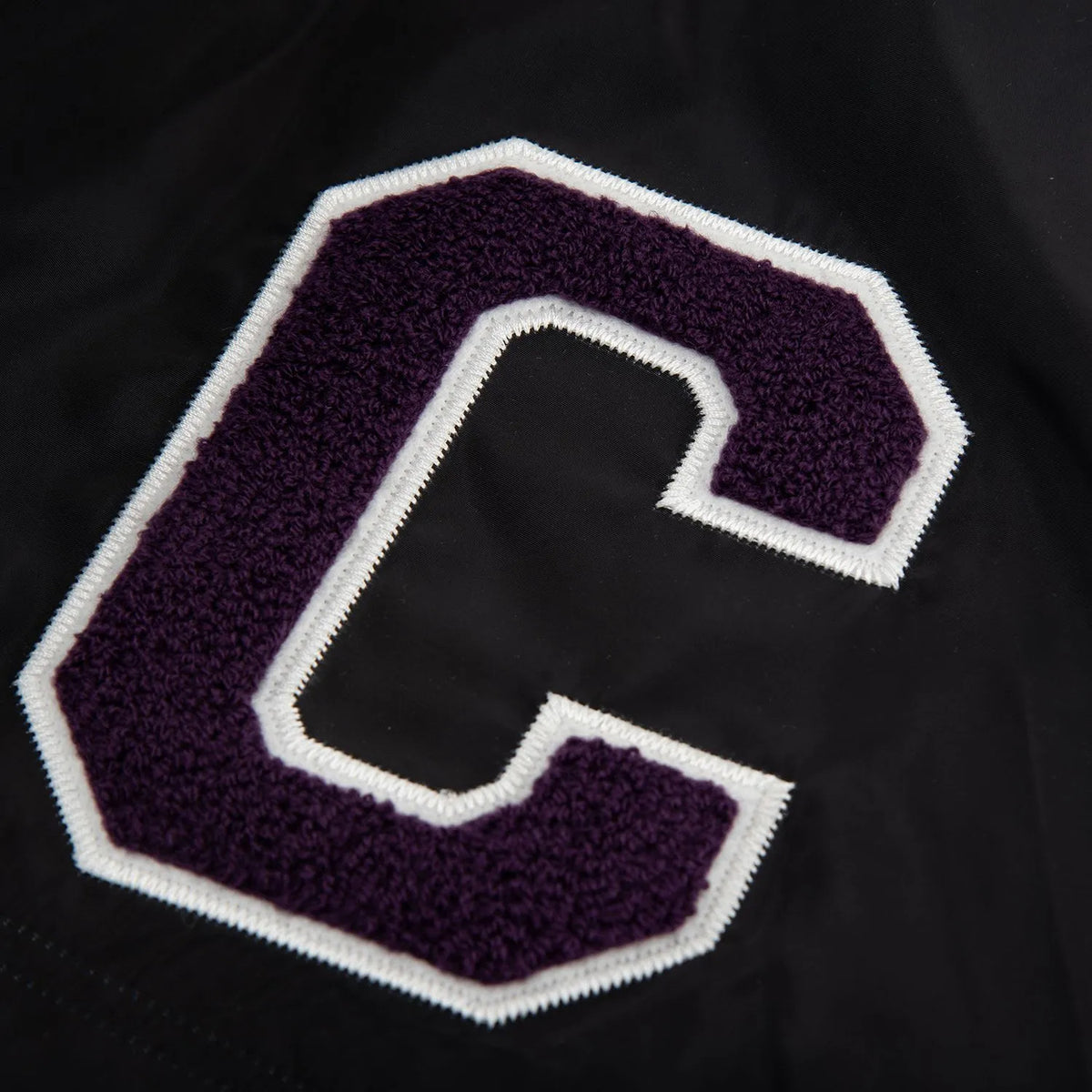 BLACK NYLON BC SIDE CREST/TIGER SHORTS