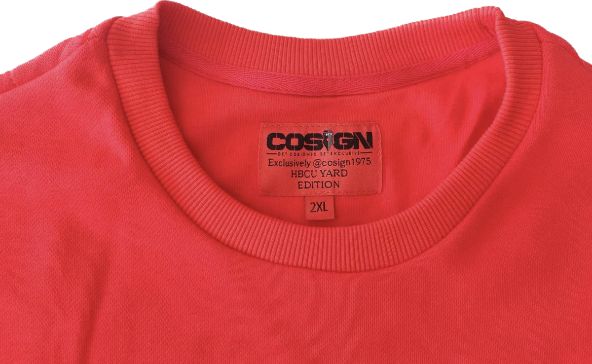 RED/WHITE AND BLACK CREWNECK - COSIGN1975
