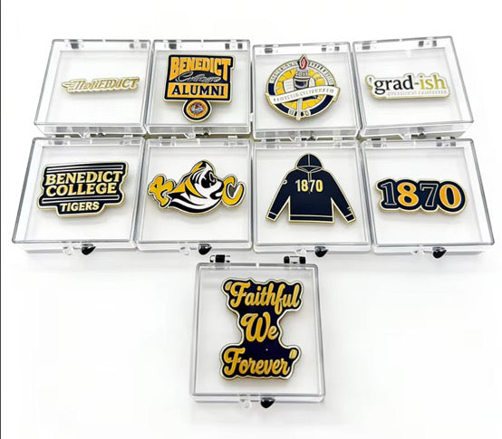 BENEDICT COLLEGE LAPEL PIN (BC CREST) NIGHT GLOW - COSIGN1975