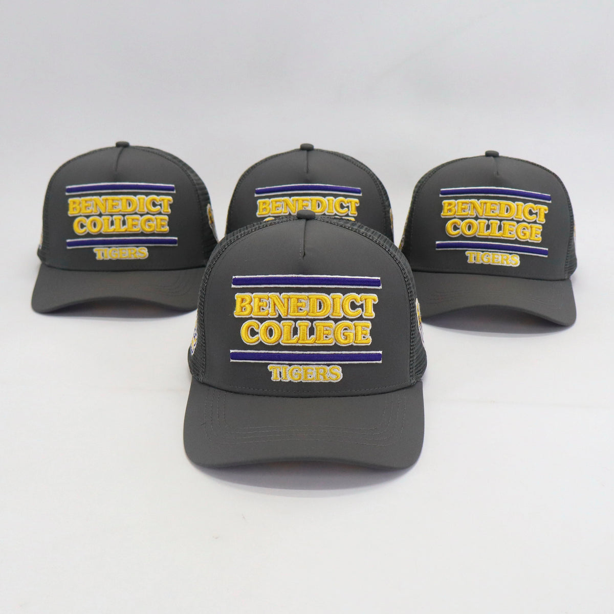 BENEDICT COLLEGE GREY TRUCKER HAT (HAT ONLY) FWF SS26 - COSIGN1975