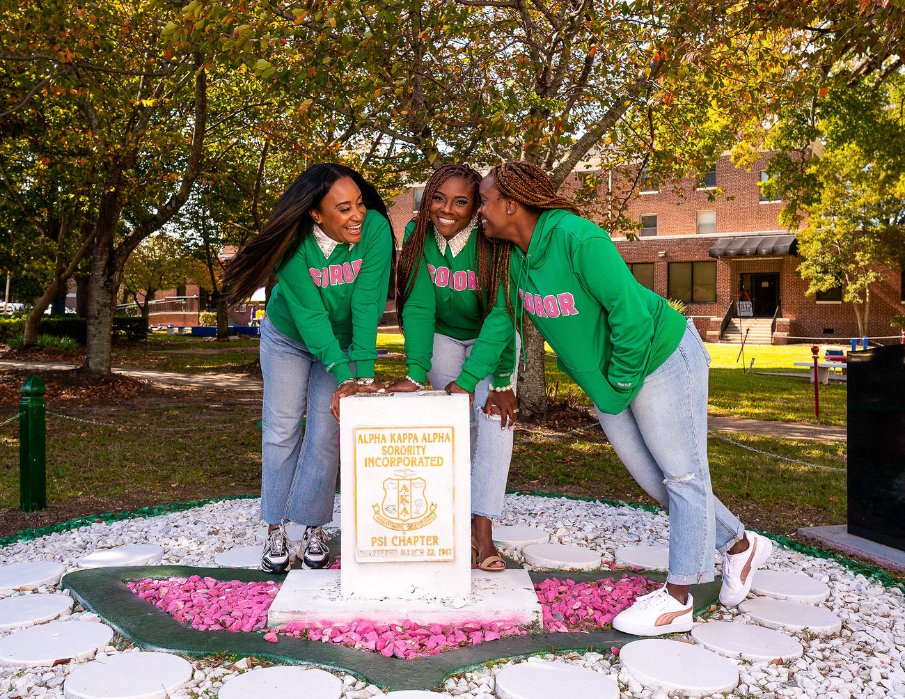 PINK AND GREEN SOROR HOODIE