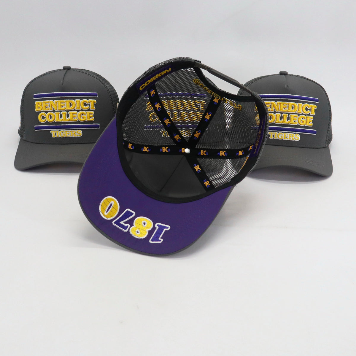 BENEDICT COLLEGE GREY TRUCKER HAT (HAT ONLY) FWF SS26 - COSIGN1975