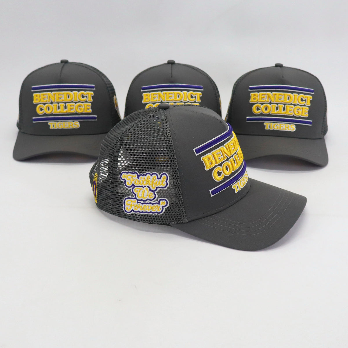 BENEDICT COLLEGE GREY TRUCKER HAT (HAT ONLY) FWF SS26 - COSIGN1975