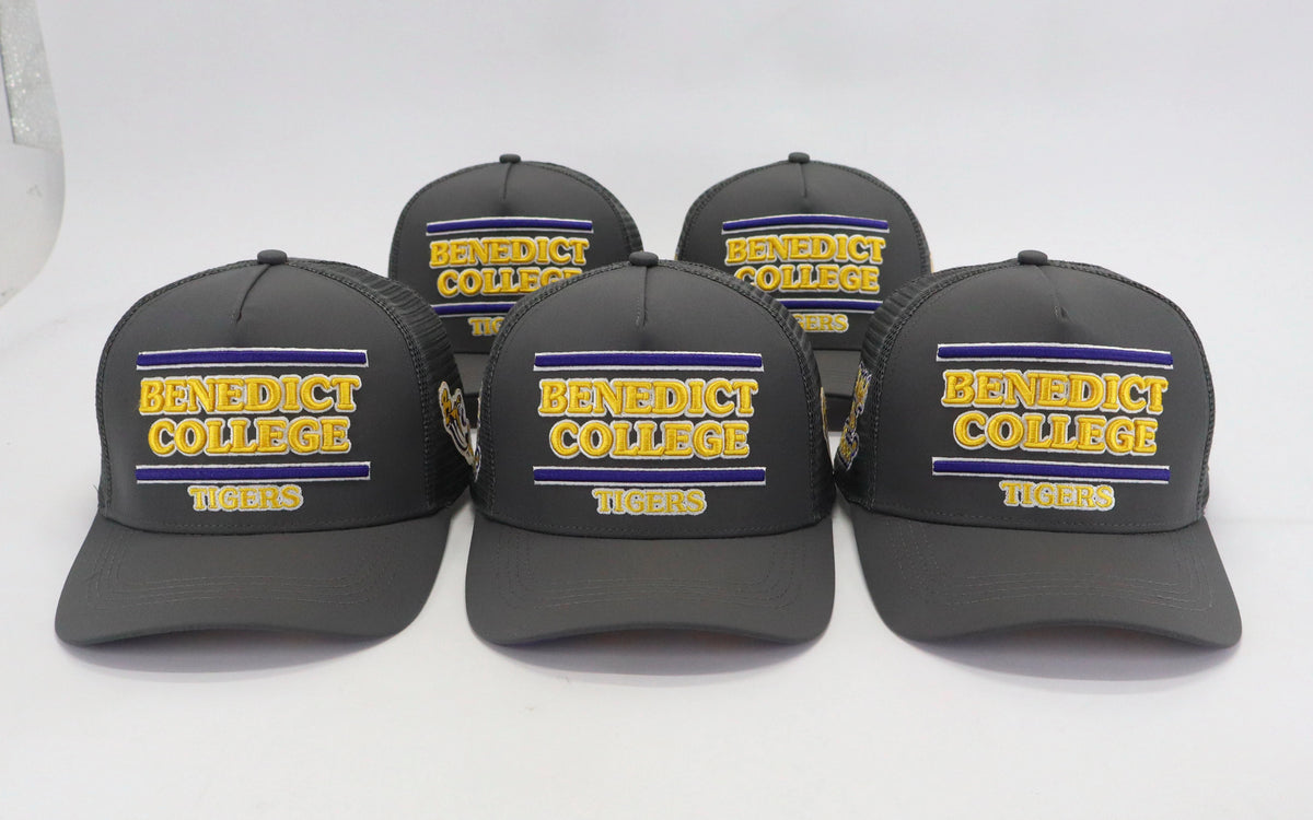 BENEDICT COLLEGE GREY TRUCKER HAT (HAT ONLY) FWF SS26 - COSIGN1975