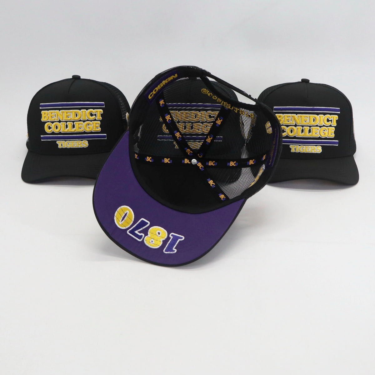 BENEDICT COLLEGE BLACK TRUCKER HAT (HAT ONLY) FWF SS26 - COSIGN1975
