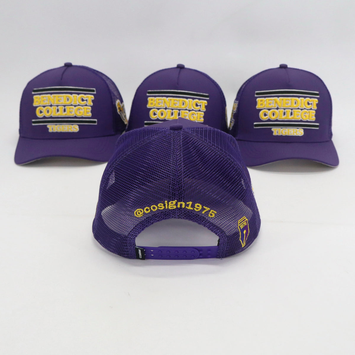 BENEDICT COLLEGE  PURPLE TRUCKER HAT (HAT ONLY)  FWF SS26 - COSIGN1975