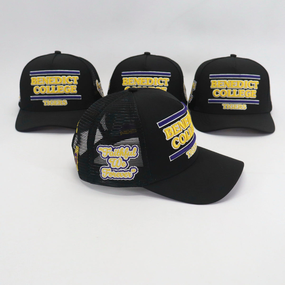 BENEDICT COLLEGE BLACK TRUCKER HAT (HAT ONLY) FWF SS26 - COSIGN1975