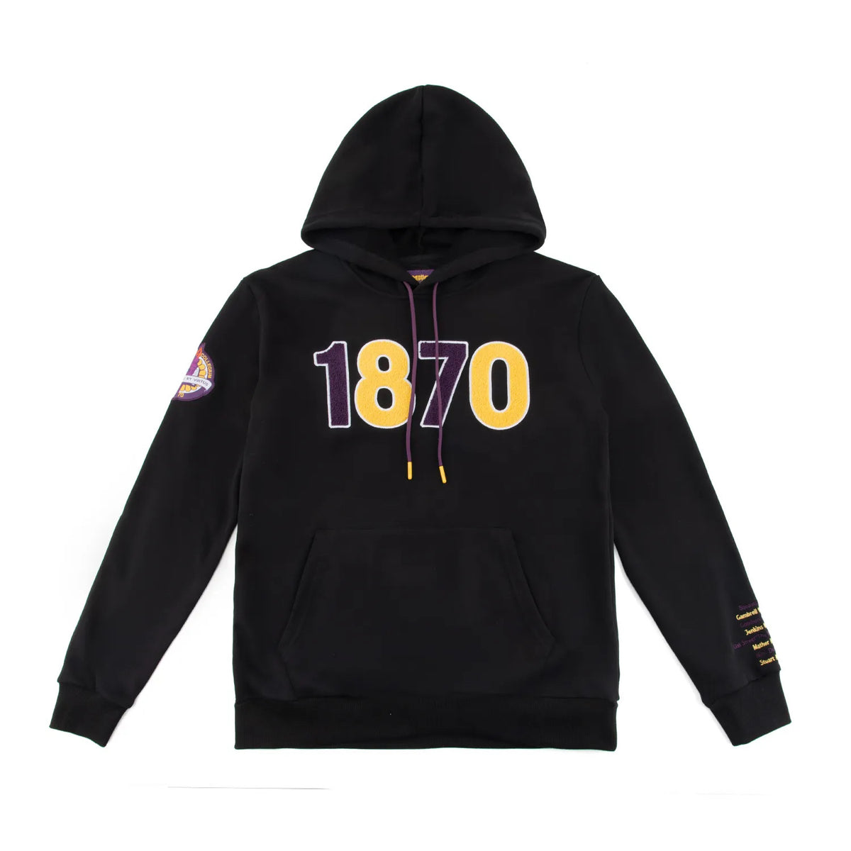 BENEDICT COLLEGE 1870 BLACK CHENILLE HOODIE