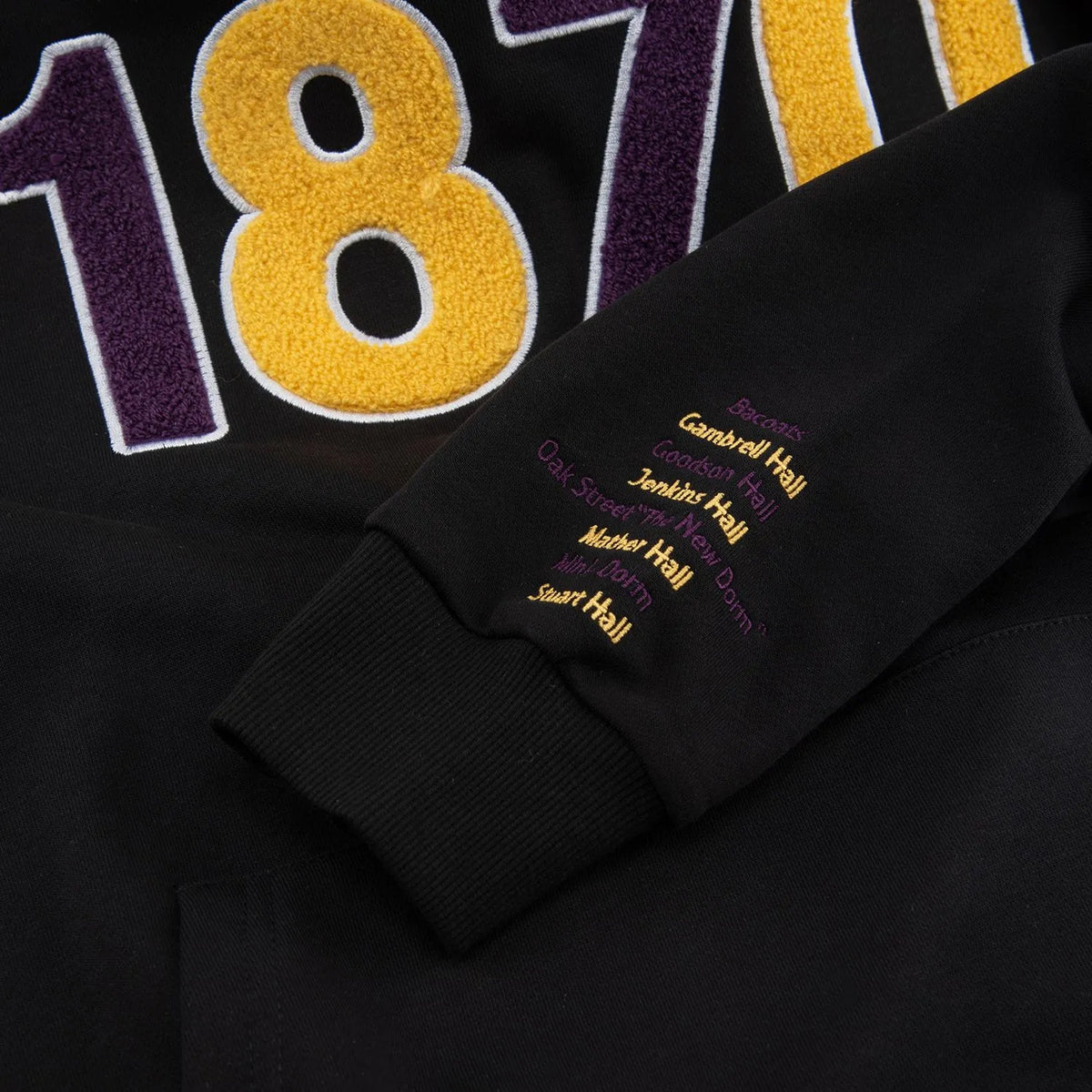 BENEDICT COLLEGE 1870 BLACK CHENILLE HOODIE