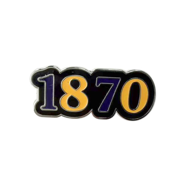 BENEDICT COLLEGE LAPEL PIN (1870 LOGO) NIGHT GLOW - COSIGN1975