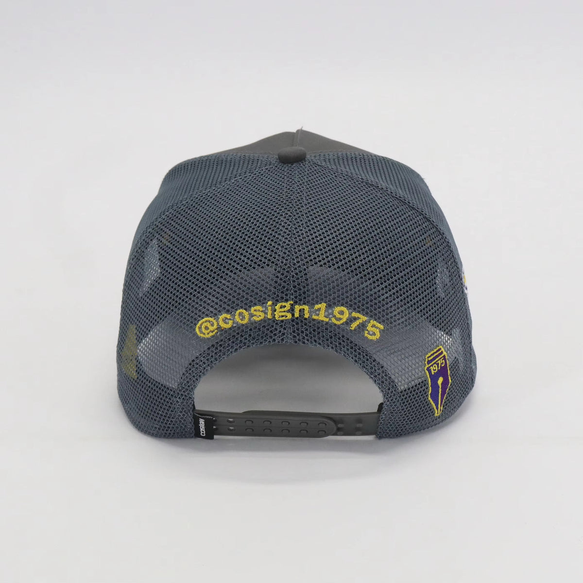 BENEDICT COLLEGE GREY TRUCKER HAT COLLECTORS ITEM FWE S26 - COSIGN1975