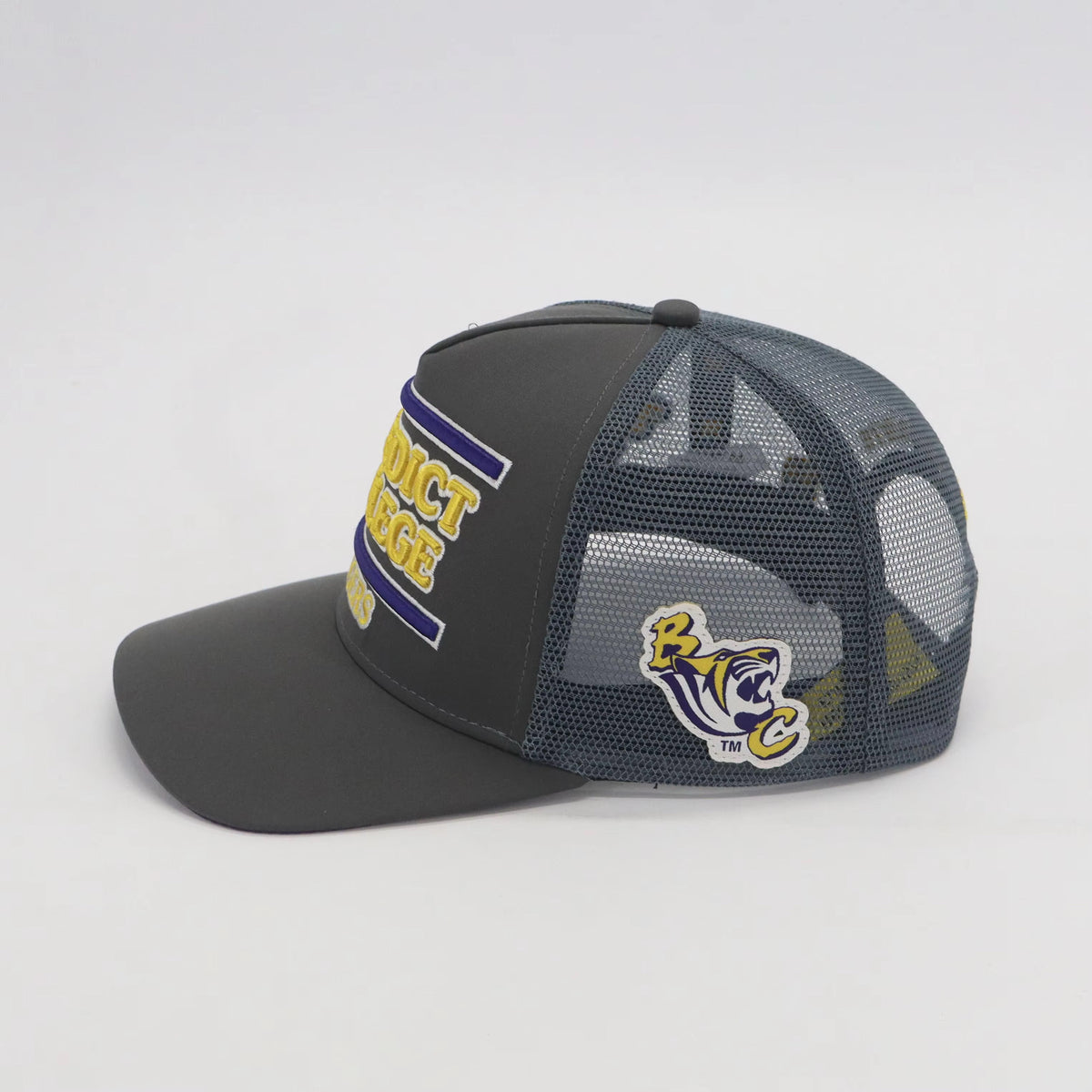 BENEDICT COLLEGE GREY TRUCKER HAT COLLECTORS ITEM FWE S26 - COSIGN1975