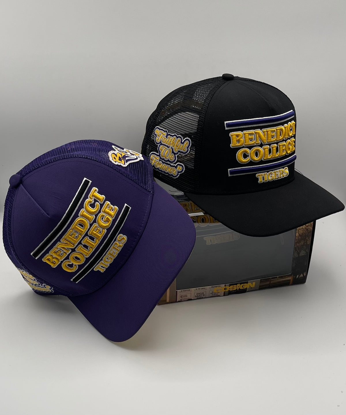 BENEDICT COLLEGE GREY TRUCKER HAT COLLECTORS ITEM FWE S26 - COSIGN1975