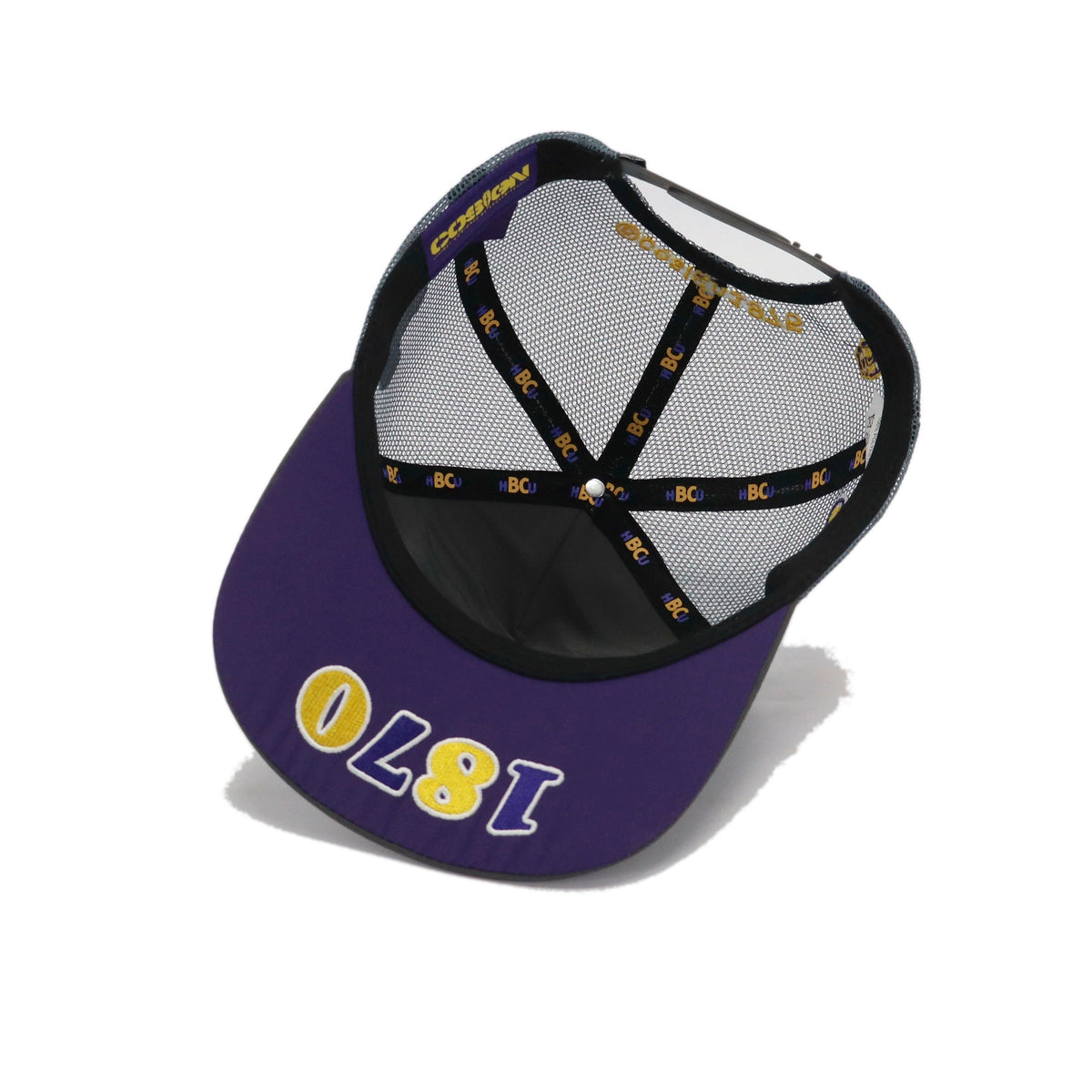 Benedict College Grey Trucker Hat (Collector's Box Set) FWF SS26 - Underside Brim View - COSIGN1975
