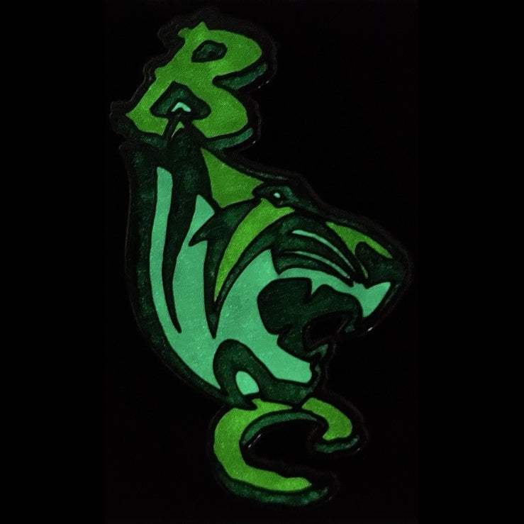 Benedict College Lapel Pin (BC Tiger Logo) Night Glow - Glow in the Dark - COSIGN1975