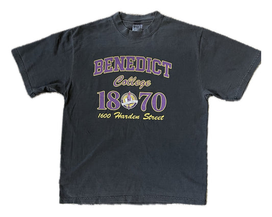 Heavy Grey 1870 Benedict College Tee — COSIGN1975