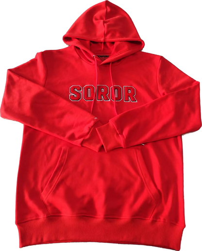 RED/WHITE AND BLACK HOODIE - COSIGN1975