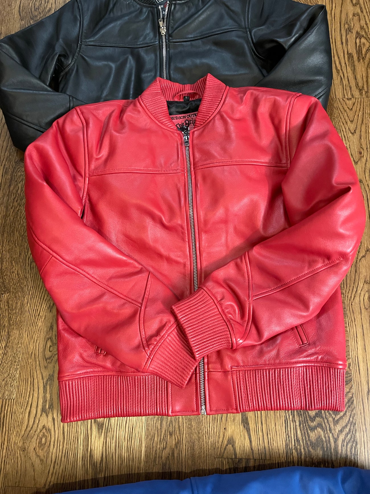 HUDSON “THE ORIGINAL BASEBALL JACKET” LEATHER - RED - COSIGN1975