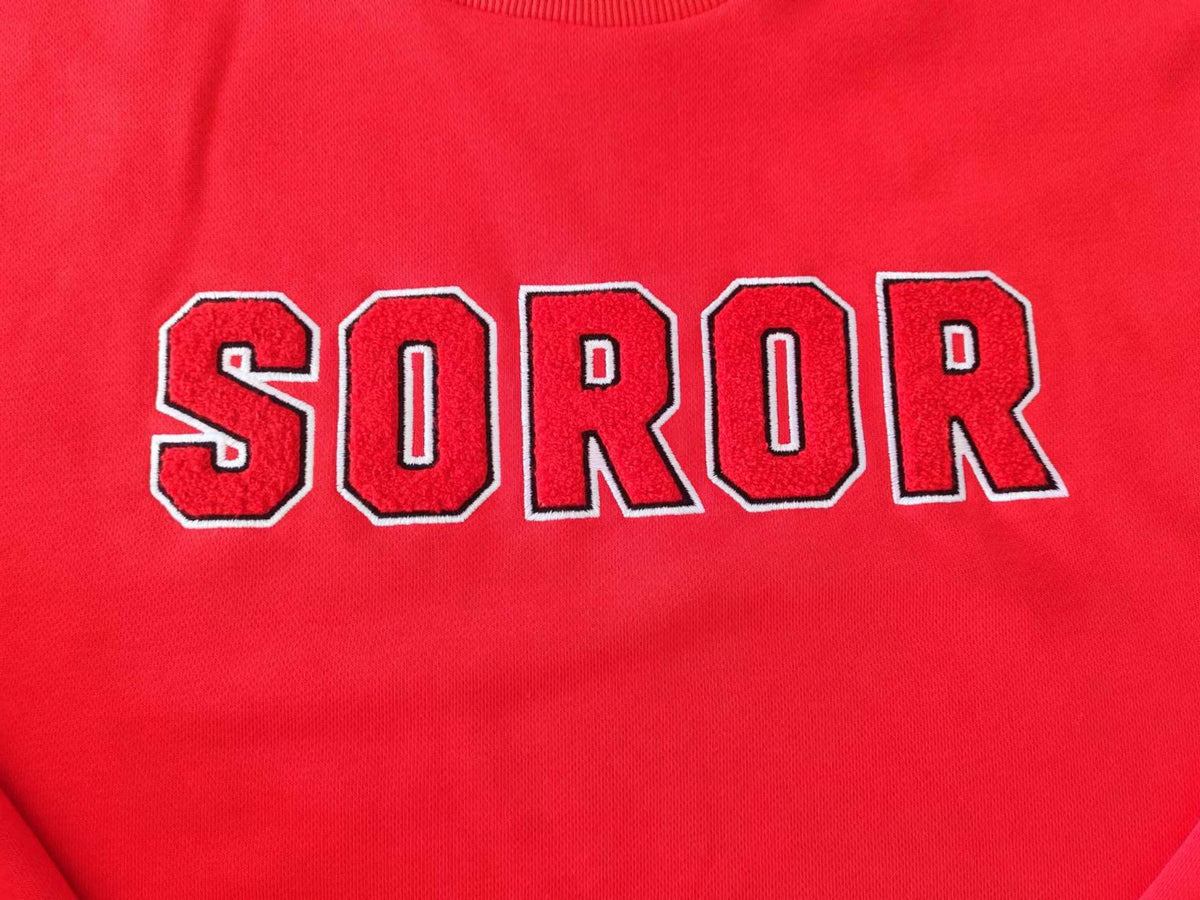 RED/WHITE AND BLACK CREWNECK - COSIGN1975