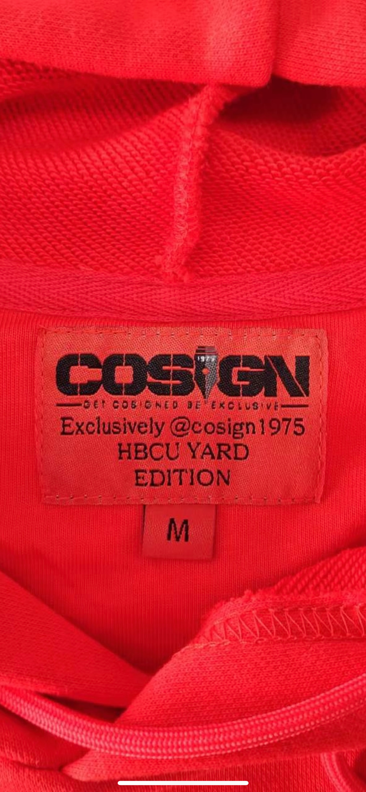 RED/WHITE AND BLACK HOODIE - COSIGN1975