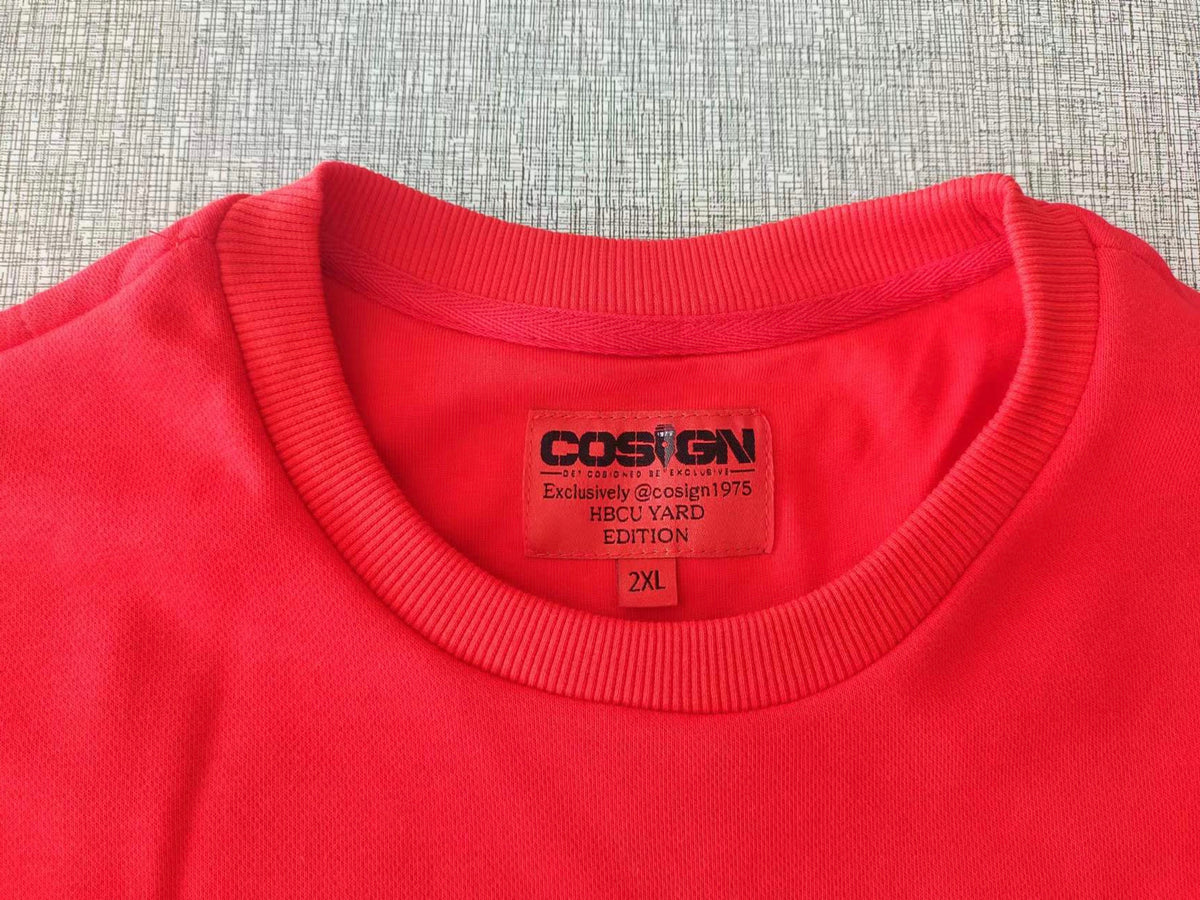 RED/WHITE AND BLACK CREWNECK - COSIGN1975